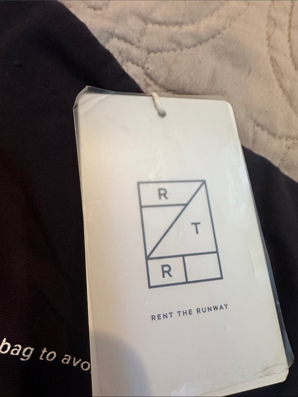 Rt R Black Travel Dust Bag With Logo — image 2 of 2